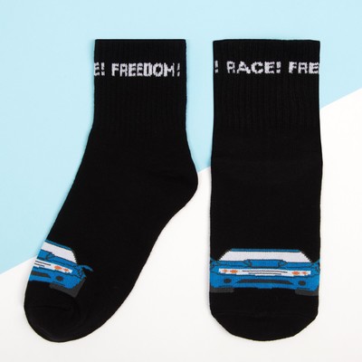 Носки для мальчика KAFTAN «Машина», 16-18 см, цвет чёрный