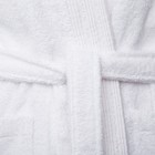 Халат махровый LoveLife "Royal" цвет белый, размер 42-44 (S) 100% хлопок, 330 гр/м2 - Фото 6