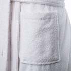 Халат махровый LoveLife "Royal" цвет белый, размер 42-44 (S) 100% хлопок, 330 гр/м2 - Фото 7