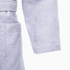 Халат махровый LoveLife "Royal" цвет серый размер 42-44 (S) 100% хлопок, 330 гр/м2 - Фото 7