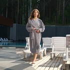 Халат махровый LoveLife «Royal» цвет серый размер 50-52 (L) 100% хлопок, 330 г/м² - Фото 1