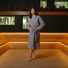 Халат махровый LoveLife «Royal» цвет серый размер 50-52 (L) 100% хлопок, 330 г/м² - Фото 3