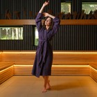 Халат махровый LoveLife «Royal» цвет светло-фиолетовый размер 46-48 (М) 100% хлопок, 330 г/м² - Фото 6