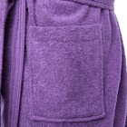 Халат махровый LoveLife "Royal" цвет светло-фиолетовый размер 46-48 (М) 100% хлопок, 330 гр/м2 - Фото 13