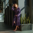 Халат махровый LoveLife «Royal» цвет светло-фиолетовый размер 46-48 (М) 100% хлопок, 330 г/м² - Фото 7