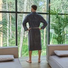 Халат махровый LoveLife Comfort серый, размер 48-50 (S) - Фото 3