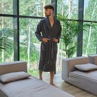 Халат махровый LoveLife «Comfort» цвет серый, размер 56-58 (L) 100% хлопок, 330 г/м² - Фото 3
