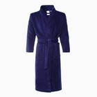 Халат махровый LoveLife Comfort синий, размер 48-50 (S) - Фото 3