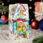 Коробка новогодняя подарочная складная «Зефиркины» 10.5×10.5×21.5 см - Фото 5