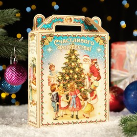 Коробка подарочная складная "Светлое Рождество" 17 х 7 х 25,5 см