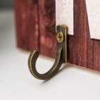 Крючки декоративные «Хоум и ключик», ключница настенная, панно, 19×28 см - фото 43858191