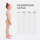 Термобельё для девочки (лонгслив, легинсы) бежевое, рост 152 см 9176743 - фото 14066385