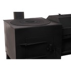 Печь-казан-гриль «Дачный», с термометром, на колёсах, сталь 3 мм - Фото 4