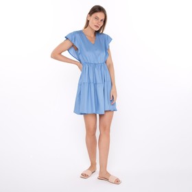 Платье женское, цвет синий джинс, размер 44