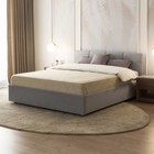 Кровать двуспальная «Птичье гнездо», с мягким изголовьем, 1400×2000 мм, премиум велюр, цвет звёздная пыль - Фото 1