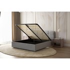 Кровать двуспальная «Птичье гнездо», с мягким изголовьем, с подъёмным механизмом, 1600×2000 мм, премиум велюр, цвет звёздная пыль - Фото 3