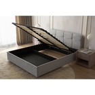 Кровать двуспальная «Птичье гнездо», с мягким изголовьем, с подъёмным механизмом, 1600×2000 мм, премиум велюр, цвет звёздная пыль - Фото 4