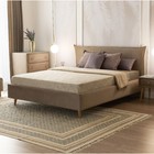 Кровать «Олимпия» без ПМ, 140×200 см, премиум велюр, цвет пески касабланки - Фото 1