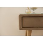 Туалетный столик «Олимпия», прозрачное стекло, премиум велюр, цвет пески касабланки - Фото 7