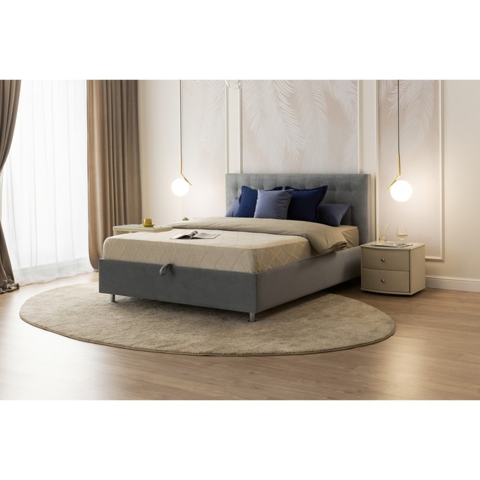 Кровать «Ла Скала» без ПМ, 1400×2000 мм, ортопедическое основание, цвет velutto 51