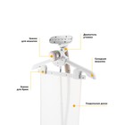 Отпариватель Kitfort КТ-938, напольный, 2350 Вт, 2000 мл, 50 г/мин, бело-голубой - фото 51596994