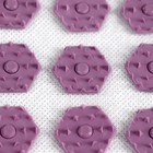 Ипликатор-коврик, основа спанбонд, 360 модулей, 56 × 62 см, цвет белый/лавандовый - Фото 3