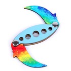 Нож с двумя лезвиями, раскладной - Фото 3