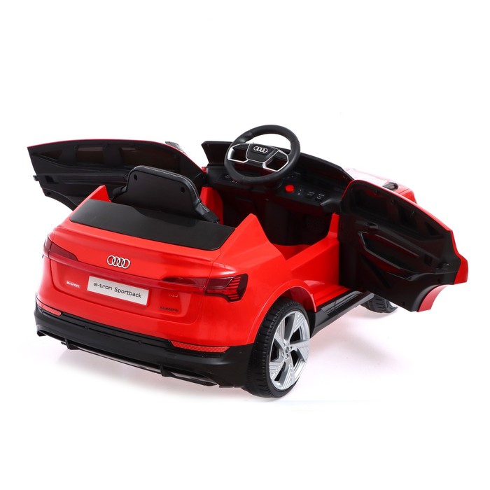 Электромобиль AUDI e-tron Sportback, EVA колёса, кожаное сидение, цвет красный - фото 1907495224