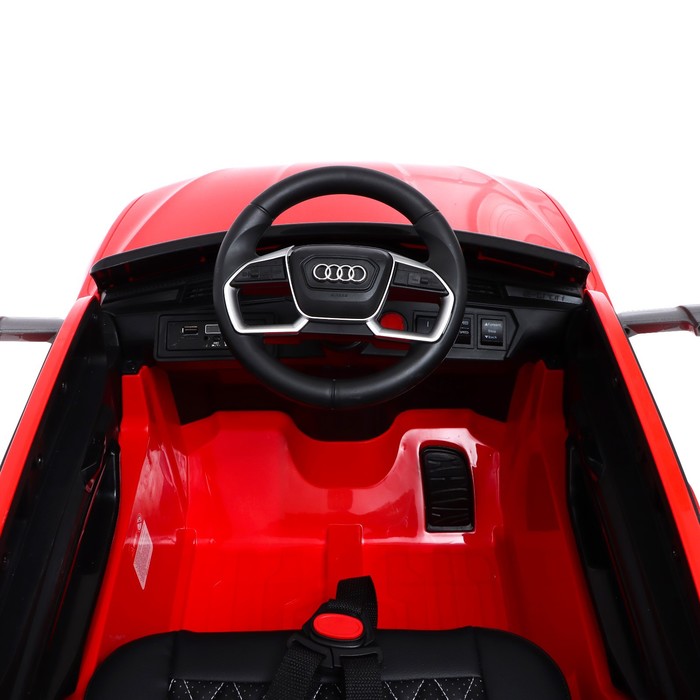 Электромобиль AUDI e-tron Sportback, EVA колёса, кожаное сидение, цвет красный - фото 1907495227