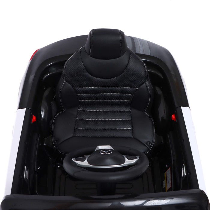 Электромобиль MERCEDES-BENZ SL500, полиция, EVA колёса, кожаное сидение, цвет чёрный - фото 1907495239