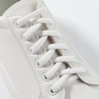 Шнурки для обуви, пара, круглые, d = 6 мм, 120 см, цвет белый - фото 9876740