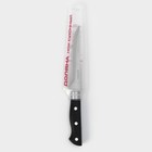 Нож обвалочный Доляна «Кронос», лезвие 14 см, цвет чёрный - фото 4357730