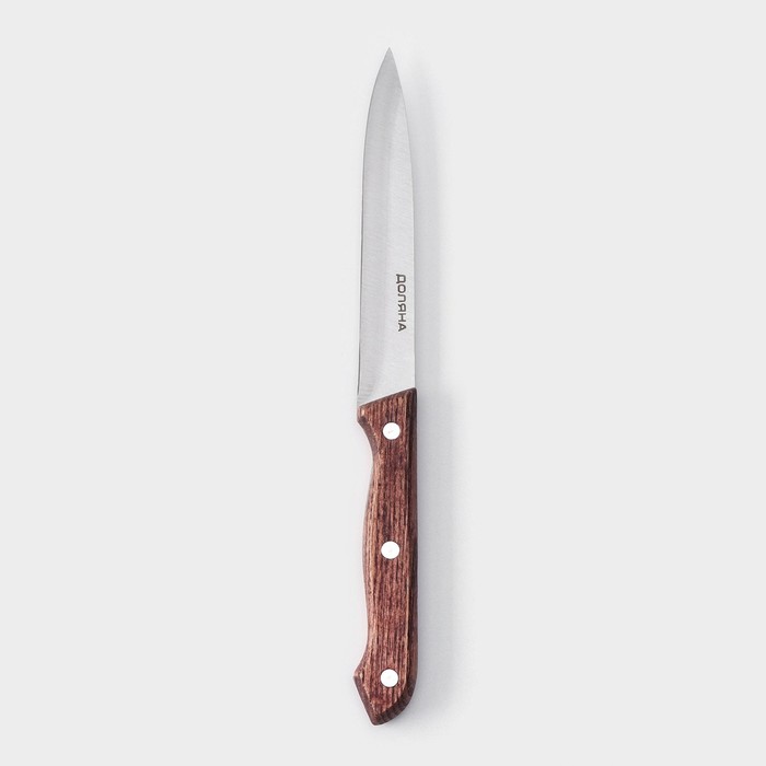 Нож кухонный Доляна Ecology, лезвие 12,5 см, цвет коричневый - фото 1908956944