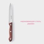 Нож кухонный Доляна Ecology, лезвие 12,5 см, цвет коричневый - Фото 2