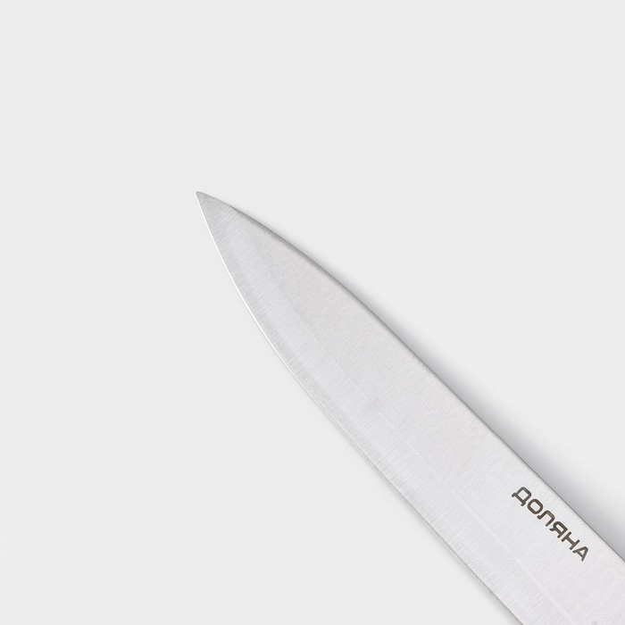 Нож - шеф Доляна Ecology, лезвие 20 см, цвет коричневый - фото 1908956953