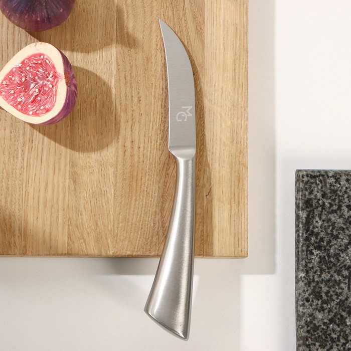 Нож для овощей кухонный Magistro Ardone, лезвие 8,5 см, цвет серебристый - Фото 1