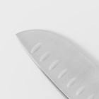 Нож Сантоку кухонный Magistro Ardone, лезвие 17,5 см, цвет серебристый - фото 4357750