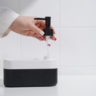 Дозатор для мыла с подставкой для губки SAVANNA Lines, 400 мл - Фото 6