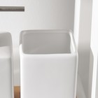Набор аксессуаров для ванной комнаты SAVANNA Square, 4 предмета (дозатор для мыла, 2 стакана, подставка), цвет белый - Фото 4