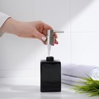 Набор аксессуаров для ванной комнаты SAVANNA Square, 4 предмета (дозатор для мыла, 2 стакана, подставка), цвет чёрный - Фото 5