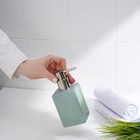 Набор аксессуаров для ванной комнаты SAVANNA Square, 3 предмета (дозатор для мыла, стакан, подставка), цвет зелёный - Фото 6