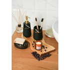 Набор аксессуаров для ванной комнаты SAVANNA Grace, 3 предмета (дозатор для мыла 290 мл, стакан, мыльница), цвет чёрный мрамор - Фото 12