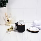 Набор аксессуаров для ванной комнаты SAVANNA Grace, 3 предмета (дозатор для мыла 290 мл, стакан, мыльница), цвет белый мрамор - Фото 8