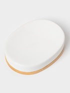 Аксессуары для ванной SAVANNA «Джуно», 3 предмета, мыльница, дозатор для мыла 280 мл, стакан, белые - Фото 3