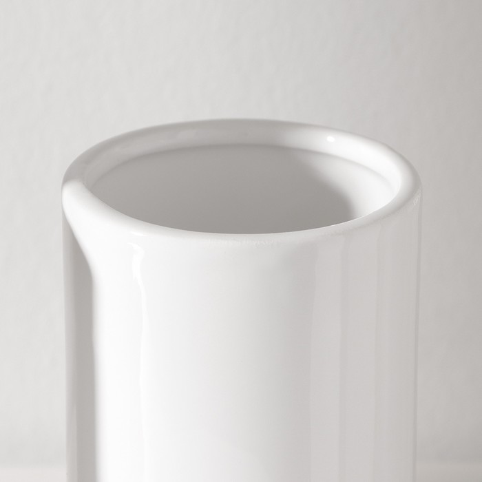 Набор аксессуаров для ванной комнаты SAVANNA «Джуно», 3 предмета (мыльница, дозатор для мыла 280 мл, стакан), цвет белый - фото 1906048338
