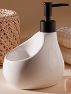 Дозатор для мыла SL Home Drop, с подставкой для губки, 450 мл, белый - Фото 5