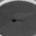Дозатор для мыла с подставкой для губки SAVANNA Drop, 450 мл, цвет серый - фото 4357776