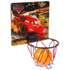 Баскетбольный набор с мячом «Тачки», диаметр мяча 8 см, диаметр кольца 13,5 см - фото 20120743