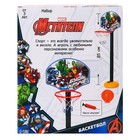 Баскетбольное кольцо со стойкой 85 см, Мстители Marvel, мяч и насос в наборе - Фото 10