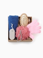 Новогодний подарочный набор «Этель» Christmas party, 5 предметов, полотенце 30×60 см, мочалка, расчёска 7882596